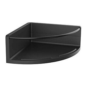 Emco Round Eckduschkorb 434513301 schwarz / schwarz, 175mm, Kunststoff, mit Metallreling