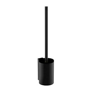 Emco Aura Toilettenbürstengarnitur 851513400 schwarz matt, Wandmodell, Stiel und Bürstengriff schwarz