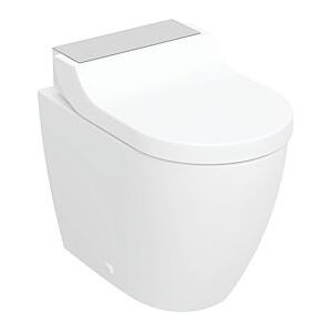 Geberit AquaClean Tuma WC-Komplettanlage 146310FW1 mit Stand-WC, tief, Edelstahl gebürstet