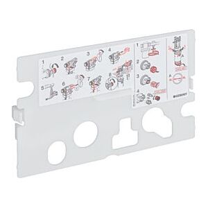 Geberit Schutzplatte für UP-SPK 240206001 Bet. v. oben/v. vorne, BH 82/90cm