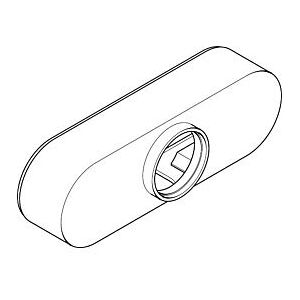 Hansgrohe Wannen- u. Brausenmischer Aufputz 13983480 Axor Abdeckhaube gelb