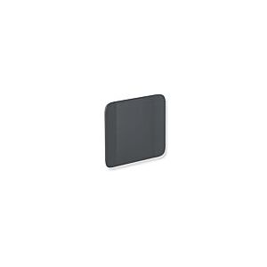 Hewi System 900 Rückenstütze 900.51.91060CV Edelstahl pulverbeschichtet schwarz matt, Polyamid matt schwarz, Wandmontage