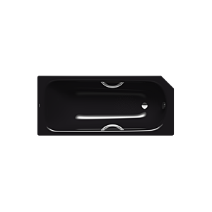 Kaldewei Saniform star Badewanne 134230003701 160x70cm, Antislip, Variante 3, schwarz Perl Effekt