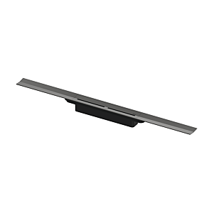 TECE drainprofile Duschrinne 671201 1200 mm, Brushed Black Chrome / Chrom schwarz gebürstet, Breite 55mm, PVD