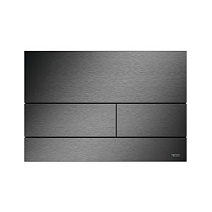 TECEsquare II Metall WC-Betätigungsplatte 9240846 Chrom schwarz gebürstet (mit Anti-Fingerprint)
