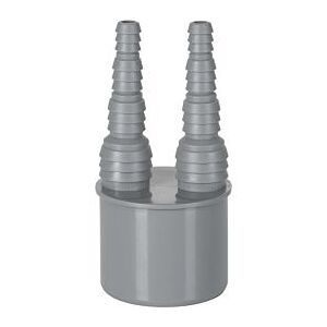 Airfit Doppelschlauchnippel 50020SN DN 50, Ø 2 x 8,3-20,5 mm