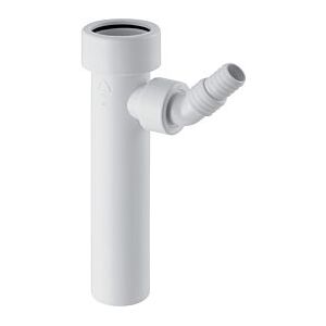 Geberit Anschlussstutzen 152274111 Ø 40 mm, mit Quetschverschraubung und Winkelschlauchtülle, weiß