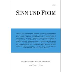 unbekannt - Sinn und Form 1/2022: Beiträge zur Literatur