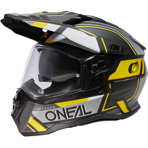 Adventurehelm O'Neal D-SRS Square Schwarz-Grau-Neongelb