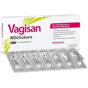 Vagisan Milchsäure: Zäpfchen zur Stabilisierung des natürlichen vaginalen pH-Werts Vaginalsuppositorien 14 St 14 St Vaginalsuppositorien