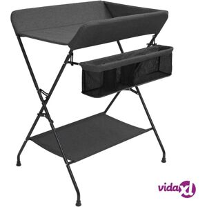 vidaXL Changing Table Anthracite Iron