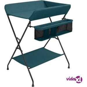 vidaXL Changing Table Green Iron