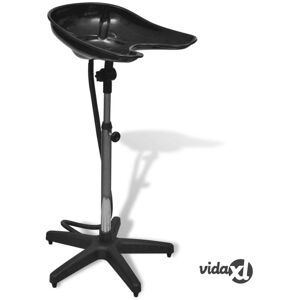 vidaXL Black Salon Wash Basin