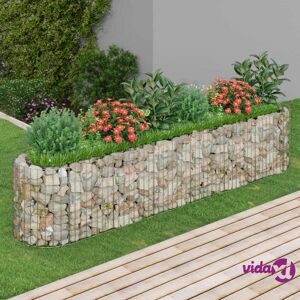 vidaXL Gabion Raised Bed Galvanised Iron 260x50x50 cm