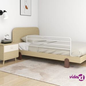 vidaXL Toddler Safety Bed Rail White (76-137)x55 cm Iron