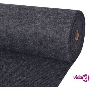 vidaXL Exhibition Carpet Rib 1.2x10 m Anthracite