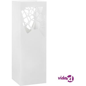 vidaXL Umbrella Stand Stones Steel White