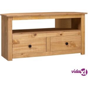 vidaXL Corner TV Cabinet 93x49x49 cm Solid Pine Panama Range