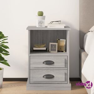 vidaXL Bedside Cabinet Grey Sonoma 43x36x60 cm