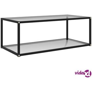 vidaXL Coffee Table Transparent 100x50x35 cm Tempered Glass