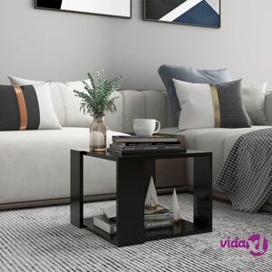 vidaXL Coffee Table Black 40x40x30 cm Engineered Wood