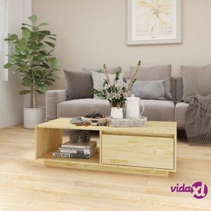 vidaXL Coffee Table 110x50x33.5 cm Solid Pinewood