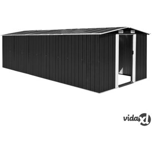 vidaXL Garden Shed 257x580x181 cm Metal Anthracite