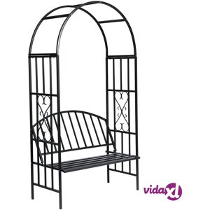 vidaXL Garden Rose Arch with Bench