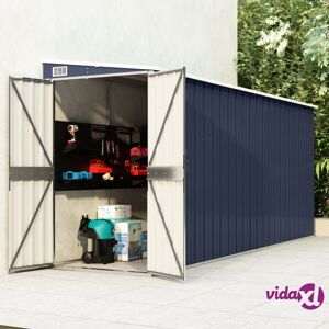 vidaXL Wall-mounted Garden Shed Anthracite 118x382x178 cm Steel