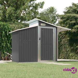 vidaXL Garden Shed Anthracite 270x130x208.5 cm Galvanised Steel