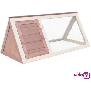 vidaXL Animal Rabbit Cage Brown Wood