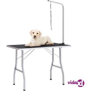 vidaXL Adjustable Dog Grooming Table with 1 Loop