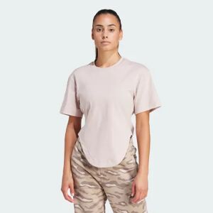 adidas by Stella McCartney Sportswear Curved Hem Tee New Rose XL - Women Lifestyle Shirts XL