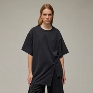 Adidas Y-3 Premium Loose Short Sleeve Tee Black M - Women Lifestyle Shirts M