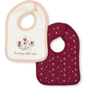 Baby Berry 2 Pack Printed Cotton Bibs EGRET/RHODODENDRUM (FLORALS) size One Size