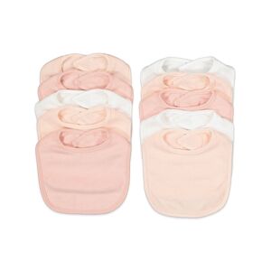 baby-berry Baby 10 Pack Bibs B WHITE/P BLUSH/SILVER PINK size One Size