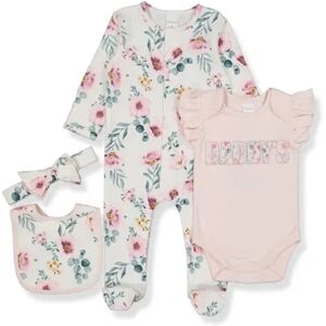 baby-baby-baby-gift-hampers Baby Cotton 4 Piece Starter Pack CLOUD DANCER (FLORALS) size 6-12 mth