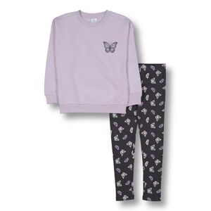 miss-mango-girls-sets-aged-8-16 Girls Jumper And Legging Set ORCHID PETAL (BUTTERFLIES) size 10