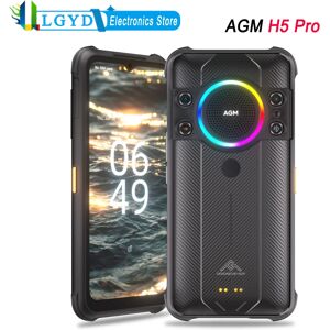 AGM H5 Pro 4G Network 6.52'' Android 12 MTK Helio G85 Octa Core 8GB RAM 128GB ROM NFC Wireless Charge Night Camera 7000mAh 48MP