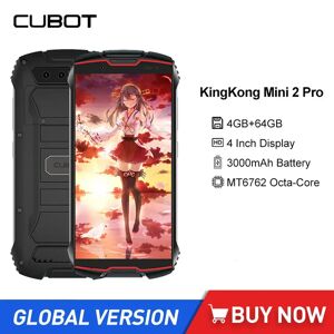 Cubot KingKong Mini 2 Pro Waterproof Rugged Mini Smartphones 4Inch Octa-Core 4GB+64GB Dual SIM Portable Small 4G Mobile Phone