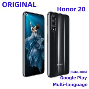 Stock Global ROM Honor 20 Smartphone 6.26" HiSilicon Kirin 980 48MP Rear Four Camera Multi-language Android Cellphone