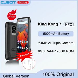 Cubot KingKong 7 Rugged Smartphone 6.36" FHD+ Waterproof IP68 & IP69K 5000mAh 8GB+128GB 64MP AI Triple Camera NFC Android 11 OTG