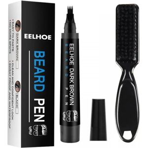 Men Beard Filling Pen Facial Hair Moustache Repair Shape Regrowth Pen Beard Enhancer Nourish Shaping Anti Hair Loss Styling Kit