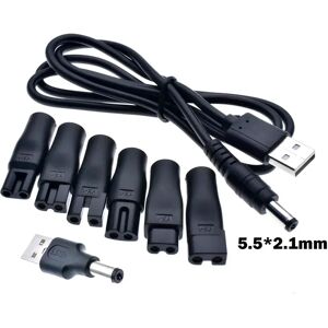 6 PCS/7 PCS /8 PCS Power Cord 5V Replacement Charger USB Adapter Suitable for All Kinds of Electric Hair Clippers