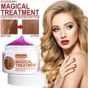 Magical Hair Mask Moisturize Deeply Repairs Frizzy Make Hair Soft Smooth Deep Repair Keratin Hair Treatment for Hair Care 60g