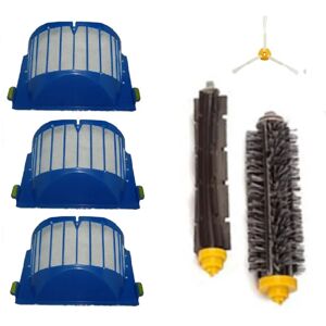 Aerovac Filter +Bristle and Flexible Beater Brush for irobot roomba 620 610 630 650 660 Vacuum Cleaner Accessories