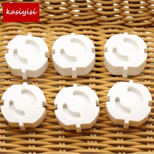 10pcs/lot New Pure White ABS Baby Safety Plug Socket Protective Cover Protective Plug Cover