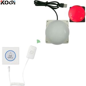 Nurse Call Light System 433MHZ Wireless Hospital Nursing Home For Elderly 1 corridor light 1 room bed call button