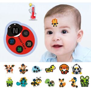 10pcs Baby Cute Cartoon Animal Sticker Forehead Head Strip Body Fever Thermometer Children Safety Baby Care Thermometer Hot Sale