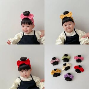 Hair Accessories Fashion Cute Infant Baby Girl Hair Wig Hat Hairpiece 0-1Y Newborn Children Kids Girls Bow Headbands Headwear